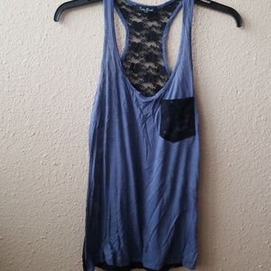 Tres Bien lace razor back tank